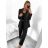 Souprava elegantní kalhoty, sako a top dámská (S-XL) ITALSKÁ MÓDA IMPGM233790-02 svetlo modrá S