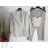 Súprava elegantné nohavice, sako a top dámska (S-XL) TALIANSKA MÓDA IMPGM233790-03 ružová S