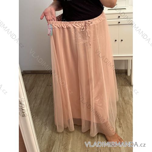 Sukňa dlhá dámska nadrozmer (L/XL/2XL ONE SIZE) TALIANSKA MóDA IM423BELLA