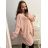 Tunika krátky rukáv s príveskom dámska nadrozmer (3XL/4XL/5XL ONE SIZE) TALIANSKA MóDA IM423PISA