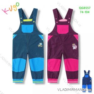 Kalhoty s trakmi dlhé s trakmi dojčenskej detské dievčenské a chlapčenské (74-104) KUGO QG8557