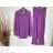 Souprava kalhoty dlouhé a košile dlouhý rukáv dámská (S-XL) ITALSKÁ MÓDA IMPGM2322496-04 biela M