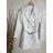 Sako/kabát dlhý rukáv dámske (S-XL) TALIANSKA MÓDA IMPGM237704-02 béžová S