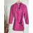 Sako/kabát dlhý rukáv dámske (S-XL) TALIANSKA MÓDA IMPGM237704-05 kráľovská modrá S