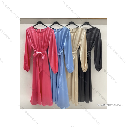 Šaty dlhý rukáv dámske (S/M ONE SIZE) TALIANSKA MÓDA IMPDY23MDUE22879