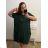 Šaty krátky rukáv dámske nadrozmer (2XL/3XL/4XL ONE SIZE) TALIANSKA MóDA IM423SARA