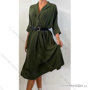 Šaty 3/4 dlhý rukáv dámske (S/M ONE SIZE) TALIANSKA MÓDA IMPDY23LS16779/12090