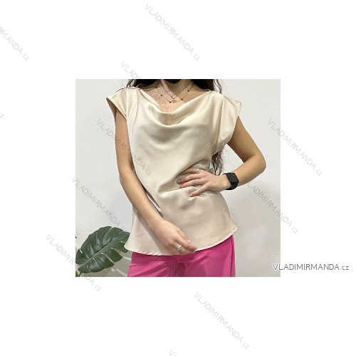 Tričko krátky rukáv dámske (S/M ONE SIZE) TALIANSKA MÓDA IMPDY23LS16872/DY16872