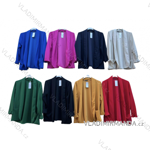 Sako/cardigan dlhý rukáv dámske (L/XL ONE SIZE) TALIANSKA MÓDA IMD23135