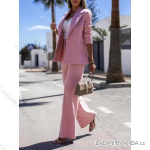 Súprava/komplet elegantné sako a nohavice dlhé dámska (S/M ONE SIZE) TALIANSKA MÓDA IMD23162