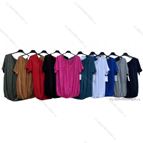 Tunika krátky rukáv dámska (L/XL ONE SIZE) TALIANSKA MóDA IMD23174