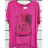 Tričko krátky rukáv dámske (S/M ONE SIZE) TALIANSKA MÓDA IMPSH2315022CM