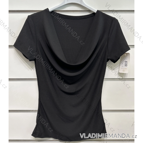 Tričko krátky rukáv dámske (S/M ONE SIZE) TALIANSKA MÓDA IMPSH2330811