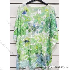 Tunika krátky rukáv dámska (S/M ONE SIZE) TALIANSKA MÓDA IMPSH23A28