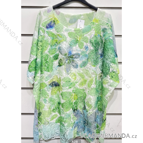 Tunika krátky rukáv dámska (S/M ONE SIZE) TALIANSKA MÓDA IMPSH23A28