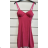 Šaty elegantné spoločenské na ramienka dámske (S/M ONE SIZE) TALIANSKA MÓDA IMPSH2413154 růžová malinová S / M