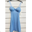 Šaty elegantné spoločenské na ramienka dámske (S/M ONE SIZE) TALIANSKA MÓDA IMPSH2413154 růžová malinová S / M