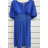 Šaty společenské krátký rukáv dámské (S/M ONE SIZE) ITALSKÁ MÓDA IMPSH2480657 zelená S / M