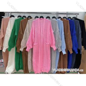 Cardigan pletený dlhý rukáv dámsky (S / M ONE SIZE) TALIANSKÁ MÓDA IMW23OPR087