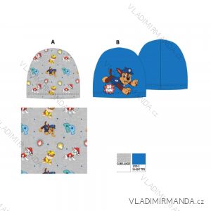 Súprava čiapky a nákrčník paw patrol detská chlapčenská (52-54 cm) SETINO PAW23-1153/1154