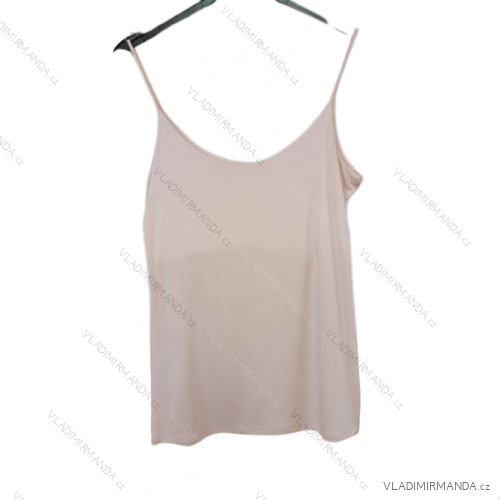 Tilko letné na ramienka dámske (S/M ONE SIZE) TALIANSKA MÓDA IMM20032/DU svetlo ružová S/M