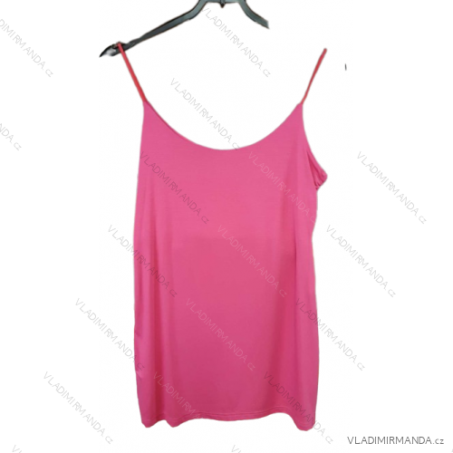 Tilko letné na ramienka dámske (S/M ONE SIZE) TALIANSKA MÓDA IMM20032/DU tmavo ružová S/M