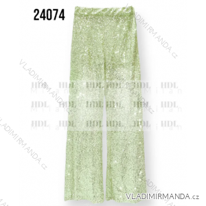 Nohavice dlhé trblietavé s flitrami dámske (S/M ONE SIZE) TALIANSKA MÓDA IMPHD2324074