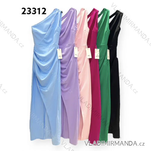 Šaty spoločenské bez rukávu dámske (S/M ONE SIZE) TALIANSKA MÓDA IMPHD2323312