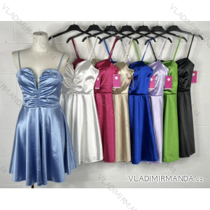Šaty elegantné na ramienka dámske (S/M ONE SIZE) TALIANSKA MÓDA IMPBB23B23397