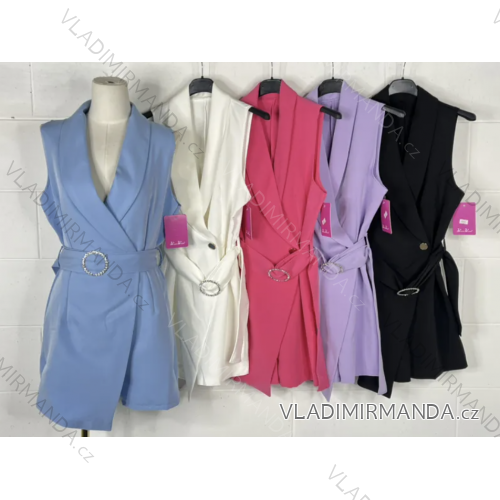 Šaty elegantné bez rukávov dámske (S/M ONE SIZE) TALIANSKA MÓDA IMPBB23D08004