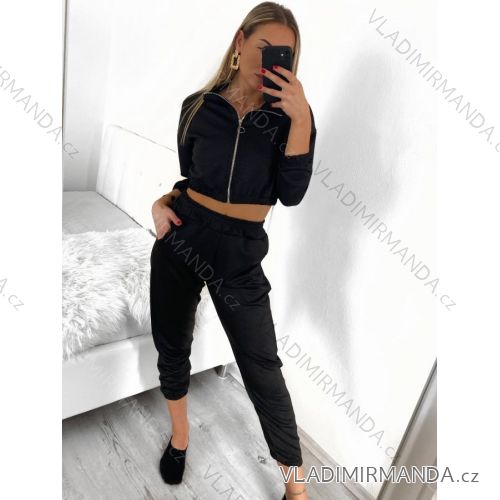 Súprava tepláky a mikina dlhý rukáv dámska (S/M ONE SIZE) TALIANSKA MÓDA IMPGM232633