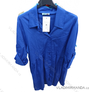 Šaty košeľové dlhý rukáv dámske (L/XL ONE SIZE) TALIANSKA MÓDA IM523010