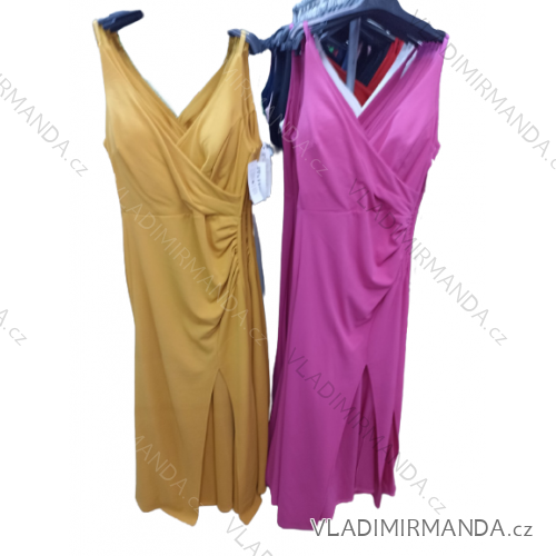 Šaty dlhé elegantné na ramienka dámske (S/M ONE SIZE) TALIANSKA MODA IM323008