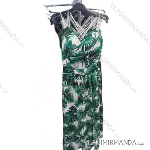 Šaty dlhé elegantné na ramienka dámske (S/M ONE SIZE) TALIANSKA MODA IM323010