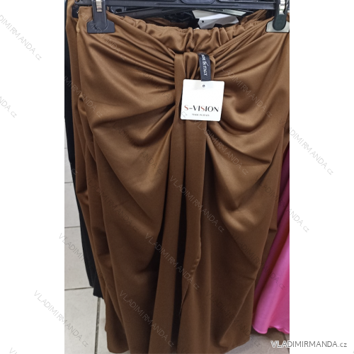 Šaty dlhé elegantné bez rukávov dámske (S/M ONE SIZE) TALIANSKA MODA IM323018