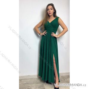 Šaty dlhé spoločenské bez rukávu dámske (34-54) POLSKÁ MÓDA PMLMR23ANITA-6