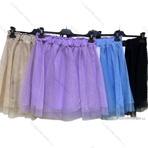 Sukňa krátka letná tylová dámska (S/M/L ONE SIZE) TALIANSKA MÓDA IMC23208
