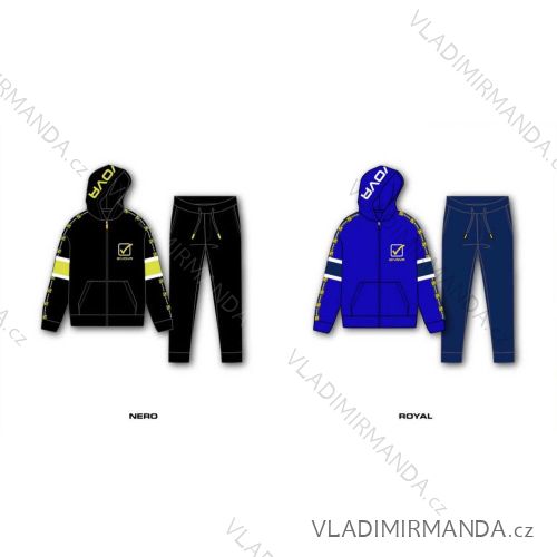 Souprava tepláky dlouhé a mikina dětská dorost chlapecká (128-164) SETINO 8035T 7435T0296