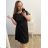Šaty oversize bavlnené krátky rukáv dámske nadrozmer (2XL/3XL ONE SIZE) TALIANSKA MÓDA IMD23115