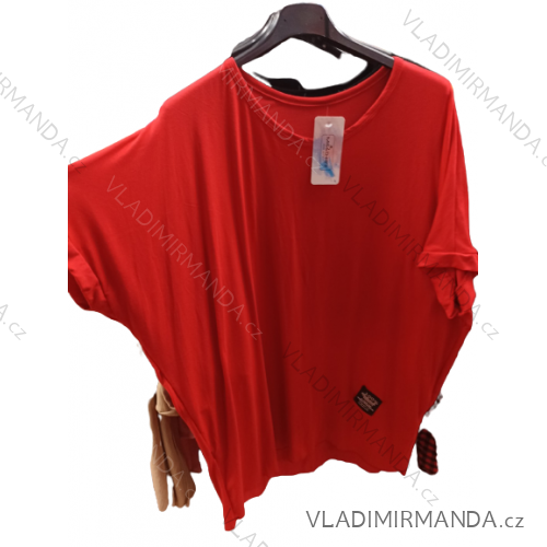 Tunika oversize dlhý rukáv dámska nadrozmer (XL/2XL ONE SIZE) TALIANSKA MÓDA IMBM23016