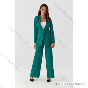 Súprava elegantné nohavice dlhé a sako dlhý rukáv dámska nadrozmer (34-54) POLSKÁ MÓDA PMLMR23GARNITUR-3