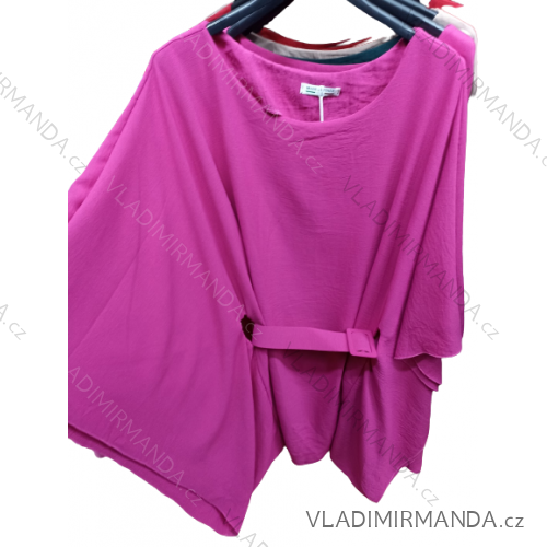 Šaty motýlikové krátky rukáv dámske nadrozmer (XL/2XL ONE SIZE) TALIANSKA MÓDA IMBM23033