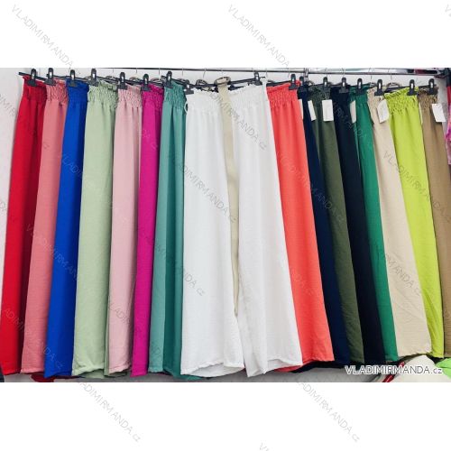 Nohavice dlhé s opaskom dámske (S/M ONE SIZE) TALIANSKA MÓDA IMWD23797
