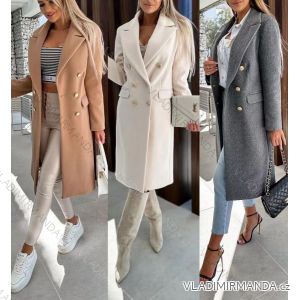 Kabát flaušový dlhý rukáv dámsky (S/M ONE SIZE) TALIANSKA MÓDA IMWE23726