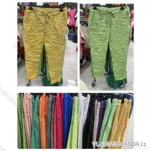 Nohavice dlhé strečové muchlané dámske (S/M ONE SIZE) TALIANSKA MÓDA IMWD23805