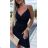 Šaty elegantné na ramienka dámske (S/M ONE SIZE) TALIANSKA MÓDA IMWY22224