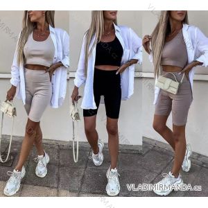 Súprava letné top a kraťasy dámska (S / M ONE SIZE) TALIANSKÁ MÓDA IMWE23935