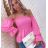 Blúzka/Tunika carmen dlhý rukáv dámska (S/M/L ONE SIZE) TALIANSKA MÓDA IMWM23938