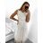 Šaty elegantné tylové s čipkou bez rukávov dámske (S/M ONE SIZE) TALIANSKA MÓDA IMM239662