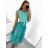 Šaty elegantní tylové s krajkou bez rukávů dámské (S/M ONE SIZE) ITALSKÁ MÓDA IMM239662/DU S/M biela
